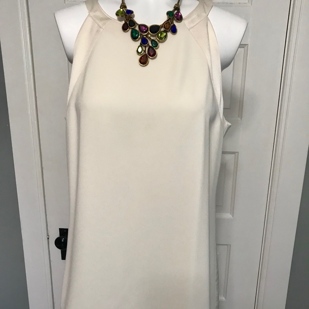 WHBM Brushed satin top NWOT